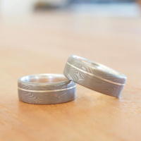 Damascus Steel rings