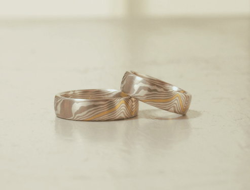 Mokume Gane Trauringe